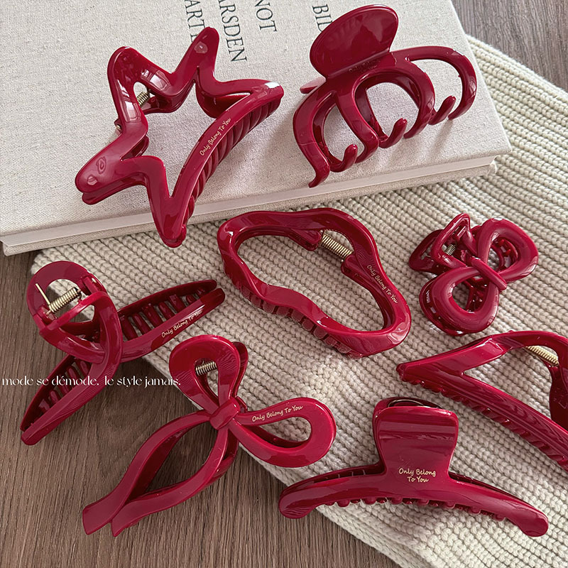 Resin Art Alphabet - Yeni yıl kırmızı koleksiyonu büyük kapmak