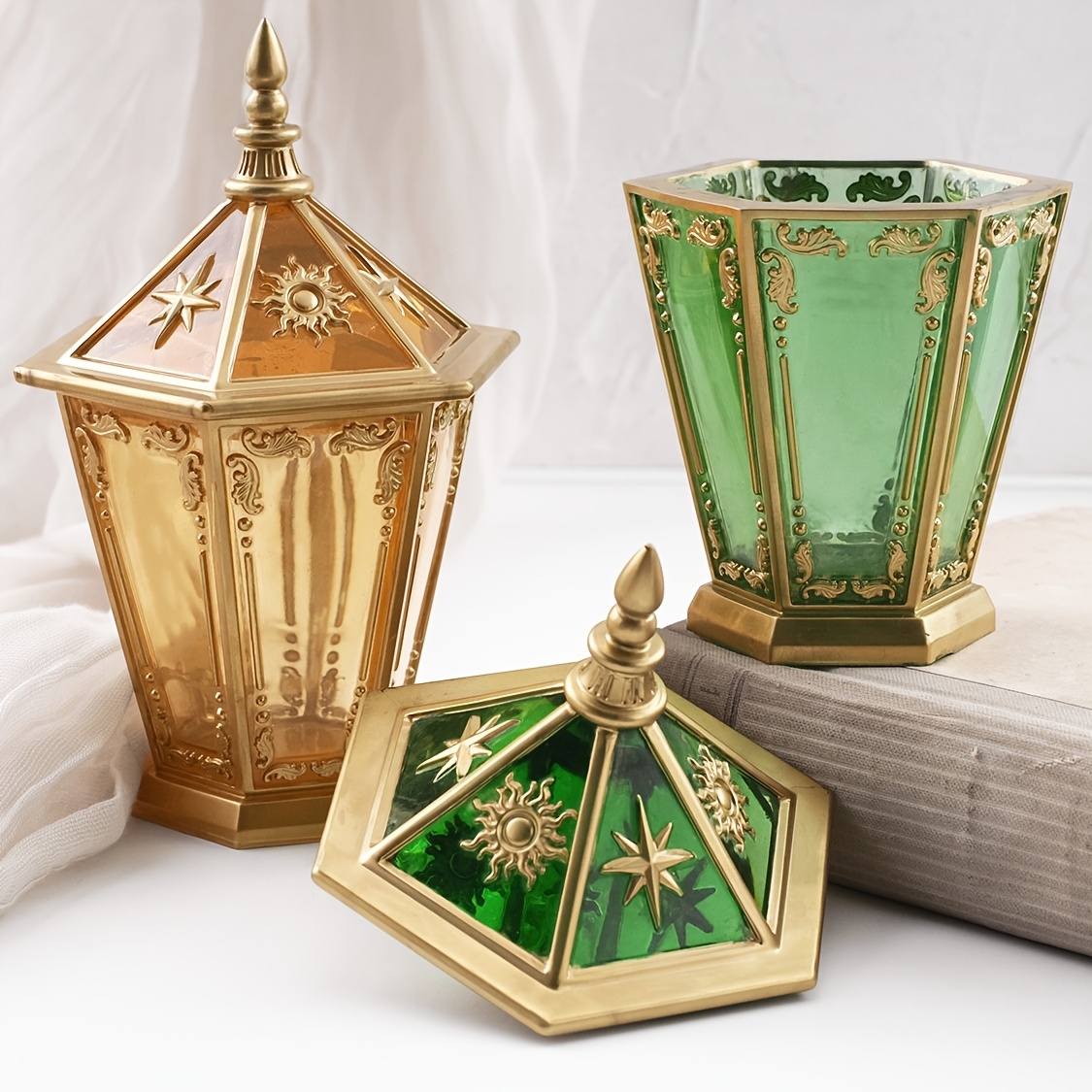 Yıldız ve Ay Altıgen Şişe, Kap - Resin Art Case incelemesi ve fiyatı