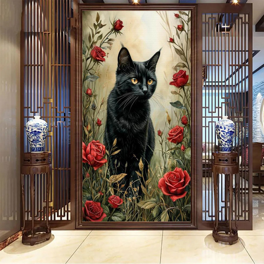 Kırmızı Siyah Kedi Büyük Boy D - Resin Art Rose incelemesi ve fiyatı